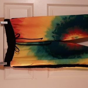 (Brand New) Jamaican Rasta Pants Fringe Detail Sweatpants Joggers